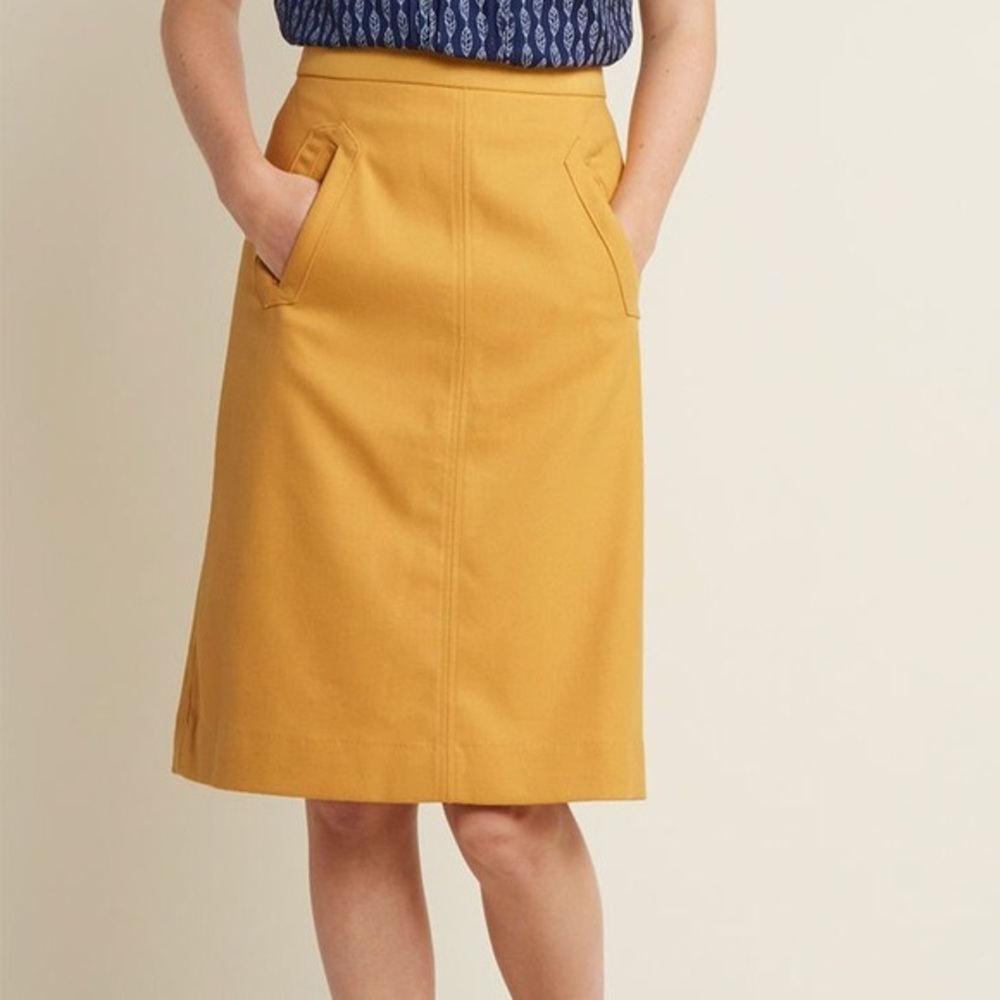 ModCloth/Pink Martini mustard yellow skirt